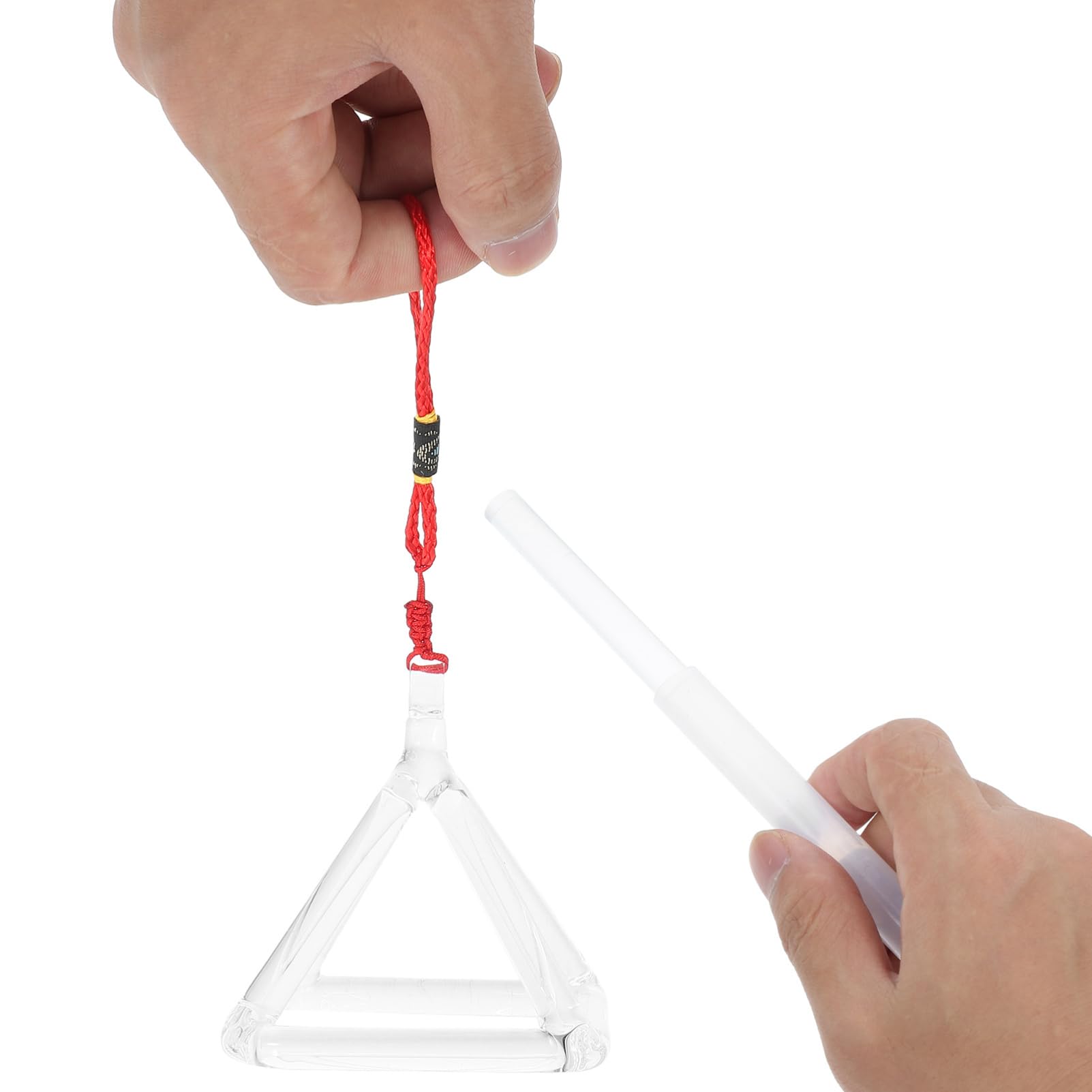 ibasenice Piramide di Quarzo Bianca 3 Pollici per Meditazione e Decorazione Tavolo, Strumento Musicale per Terapia del Suono e Relax Stili multipli