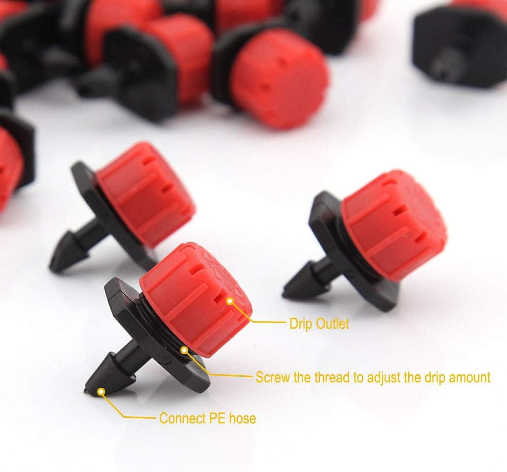 theBlueStone Upgrade DIY 65FT 20-Emitters Sprinkler Drip Irrigation System Kits - 1/2" Main Line with 1/4" Distribution Line - for Garden Greenhouse Backyard Automatic Watering Equipment Accessories