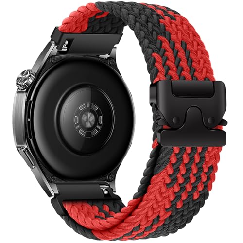 Image of XMUXI 22mm Watch Band Compatible with Huawei Watch GT6 GT5 /GT 4 46mm Nylon Strap Huawei Watch 4 Band for GTR 4 Venu 2 /3,Vivoactive 4 Braided Watch Belt Parachute Metal Clasp(No Watch)