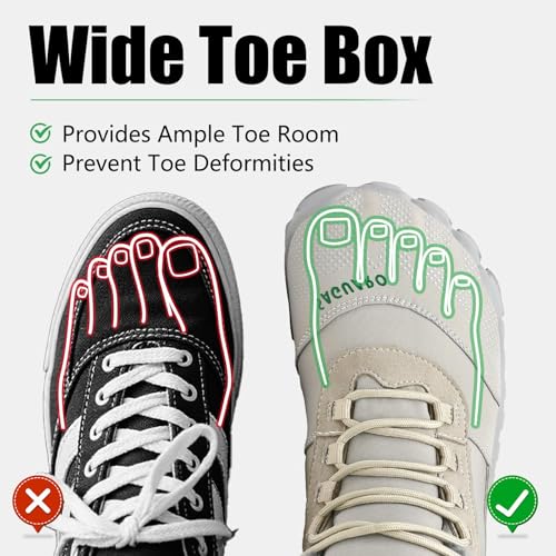 Miniatura 5 de Saguaro Botas De Nieve Hombre Mujer Zapatos Forrados Caliente Barefoot Botines Antideslizante, Gris 38