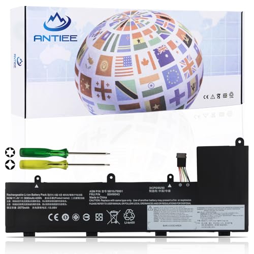 Image of ANTIEE 00HW043 00HW044 Replacement Battery for Lenovo ThinkPad Yoga 11E 3rd Gen 11E 20G8-S03400 20GA Series 00HW042 SB10J78991 SB10J78992 SB10J7899 11.25V 42Wh 3735mAh