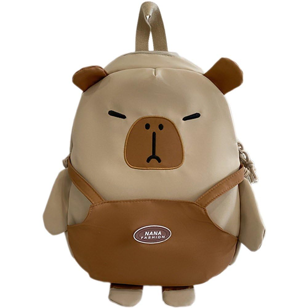 Sac à dos capybara grande capacité avec bretelles rembourrées et compartiment ergonomique
