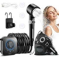 Onirap Portable IPX8 Filtered Camping Shower (Deep Black)