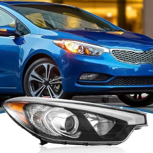 TTUN AUTO Compatible with 2014-2016 Kia Forte/Forte 5 Headlight Halogen & Projector Type Passenger Side