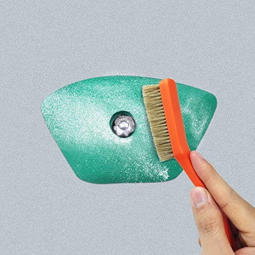 Climbing & Bouldering Brush With Natural Firm Boar's Hair Bristles And Durable Handle, Climbing Chalk Brush Designed For Ultimate Performance On Climbing Wall Indoor Or Outdoor (Black&Orange) #TOP5