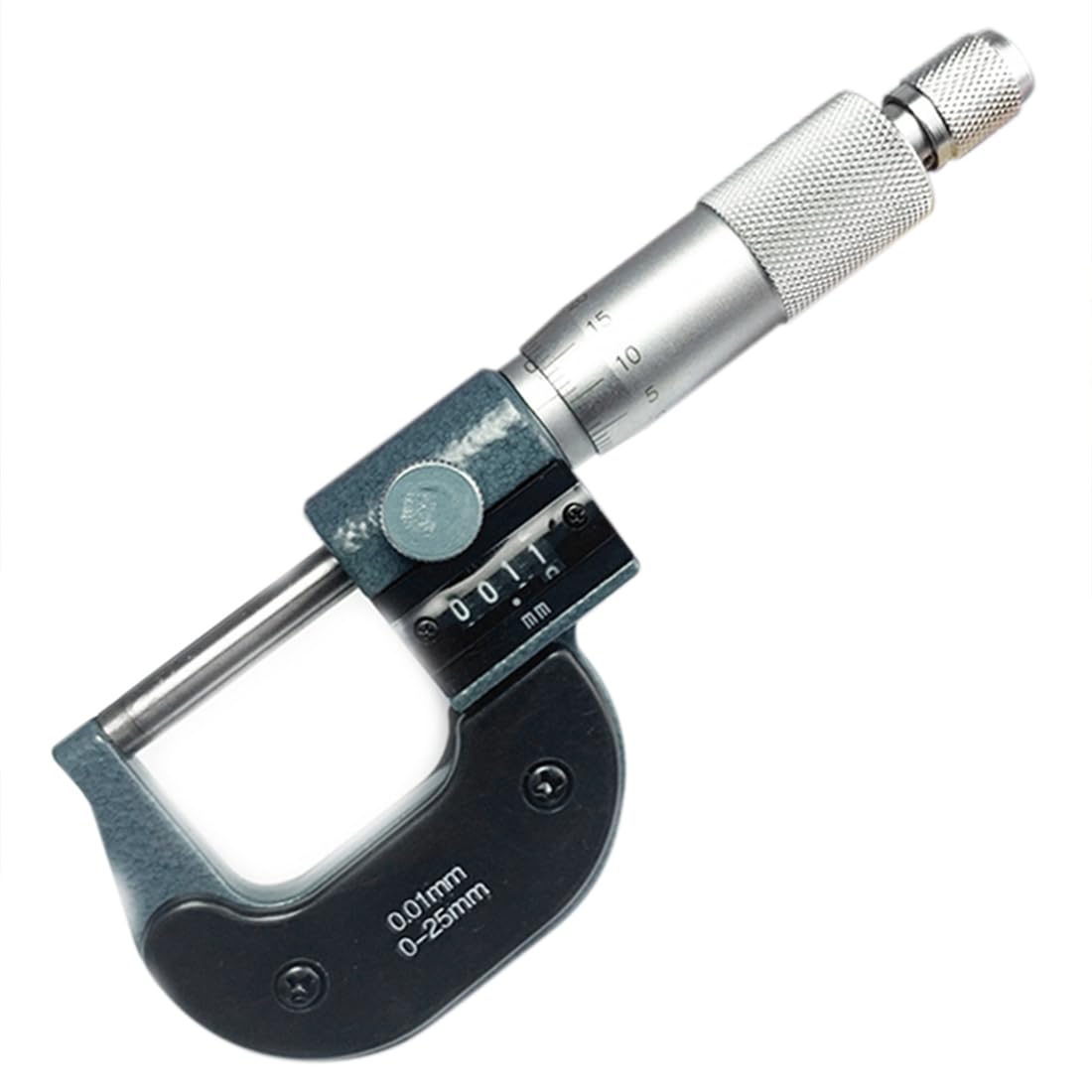 Aundhegrtt As Shown Thickness Gauge Tool 0-25Mm 0.01Mm Digital Micrometer Counter Read External Measurement Device
