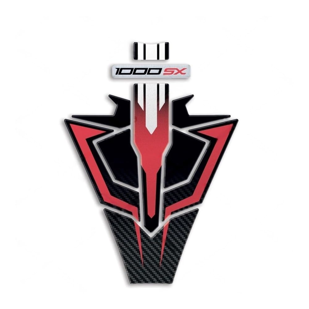 Fqbmutrd Color-11 For Kawas&Aki Ninja 1000 Sx 2024 Motorcycle Resin Tank Pad Protector Sticker Decorative Decal Decals Oil Gas Tank Pad Tanks Pad Protector