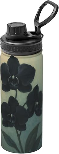 Miniatura 13 de Botella de agua aislada con estampado de limón, de acero inoxidable de 18 onzas, divertida taza de viaje, a prueba de fugas, para bebidas calientes