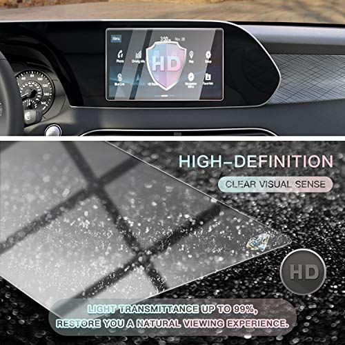 Image of CDEFG Screen Protector Center Control Navigation Touch Screen Protector for 2020 2021 Palisade Tempered Glass HD Scratch Resistance (8 inch)