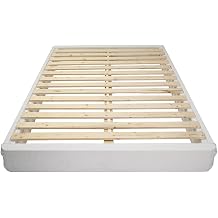 Happsy Organic Bed Foundation - Ready to Assemble Organic Foundation - Heavy Duty Bed Base - Eco-Friendly Pine Wood Mattress Foundation - Queen