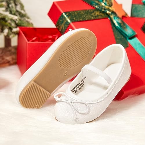 Toddler Flower Girl Dress Shoes - Little Girl Ballet Flats Elastic Straps Wedding Party3 Toddler Flower Girl Dress Shoes - Little Girl Ballet Flats Elastic Straps Wedding Party3