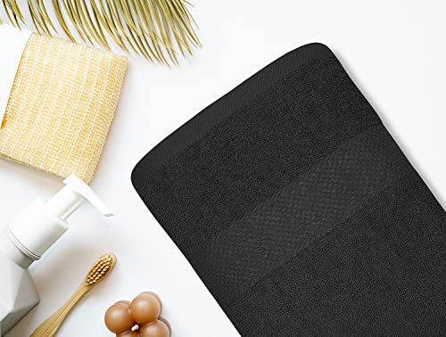 Softex Linen 6-Pack Grey 24X50 Bath Towels Soft, Plush, Quick Dry, Absorbent, Premium Quality, Ultimate Comfort, Spa Experience, Home (100% Cotton) #TOP1