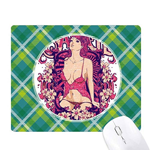 Tapis de souris pixel grille verte au style sauvage et original pour bureau