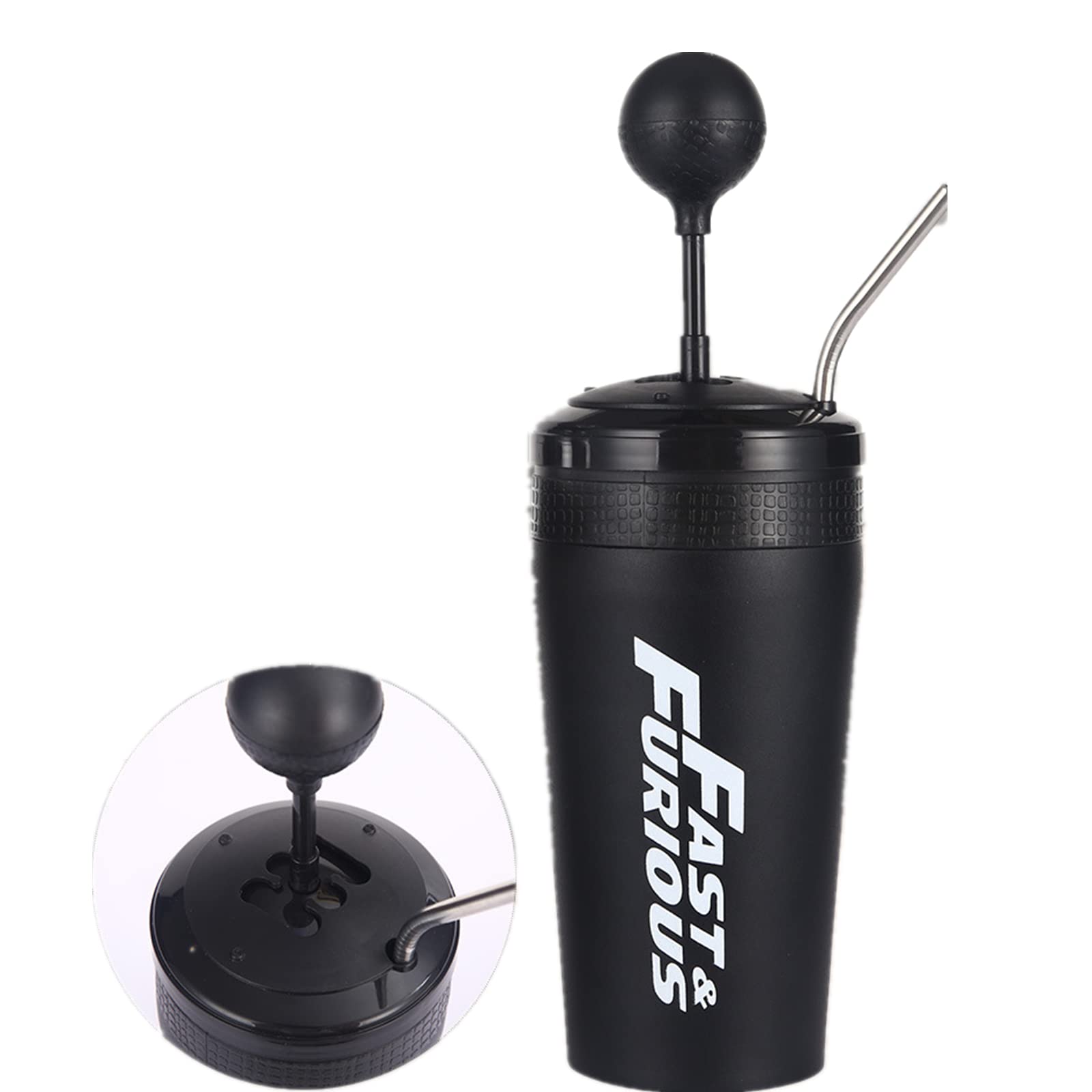 Amazon | YAYAMIYA 水筒 シフトレバー型ドリンクホルダー 500ML