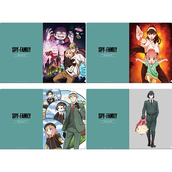SPY x FAMILY Main Visual Clear File Set, MISSION: 5 - 8