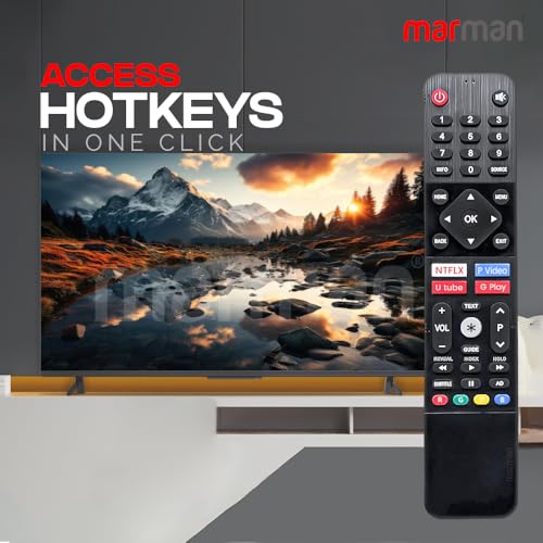 Image of marman Compatible with Sanyo Smart Tv Remote Control Original Applicable for 4K OLED Full HD QLED UHD TV Without Google Assistant & Bluetooth Connection - No Pairing Required