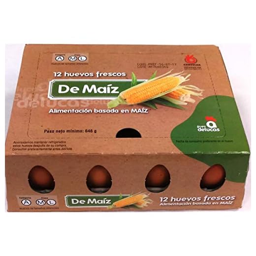 GRUPO DE LUCAS huevos frescos clase L maiz estuche 1 docena