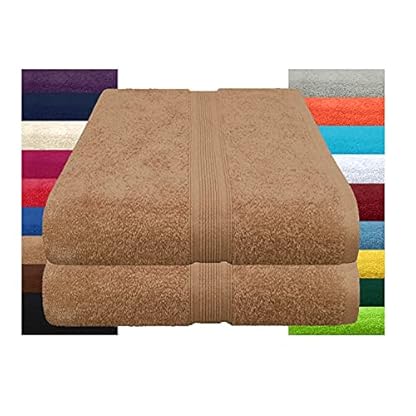 Wasserbetten-Markenshop Saunatuch Frottier - Saunatücher 80x200 cm im 2er Pack 100% Baumwolle - Quaität 500g/m² in 19…