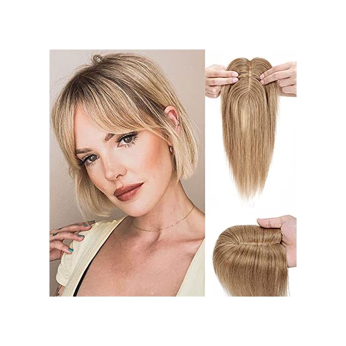 Buy 12 Inch Human Hair Clip in Hair Toppers for Women Straight Hair
