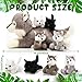 Shappy 5 Pieces Soft Wolf Stuffed Animal Family Set – 16 Inch Large Mommy Plush with 4 Small Baby Plushies on Galentines Valentines Day Easter Birthday Exchange Gifts for Kids Boys Girls