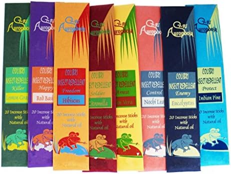 Tiger54 Herbal Mosquito & Insect Repellant Incense with Essential Oils, Lemongrass, Red Basil, Citronella, Eucalyptus, Long Lasting