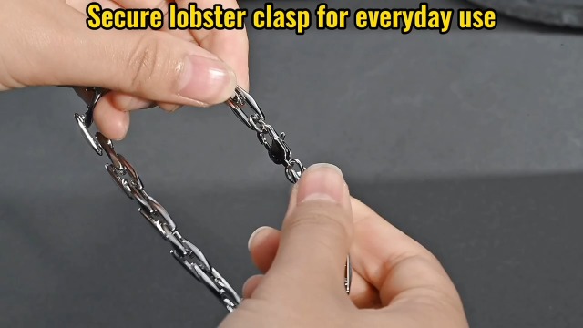 Pulsera de cadena para hombre de acero inoxidable miniatura 7