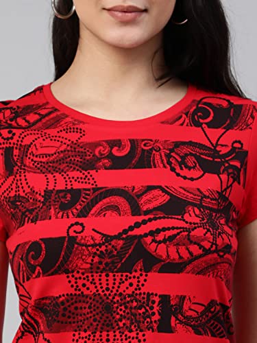 Image of Lyra Women's Cotton Regular Fit T-Shirt