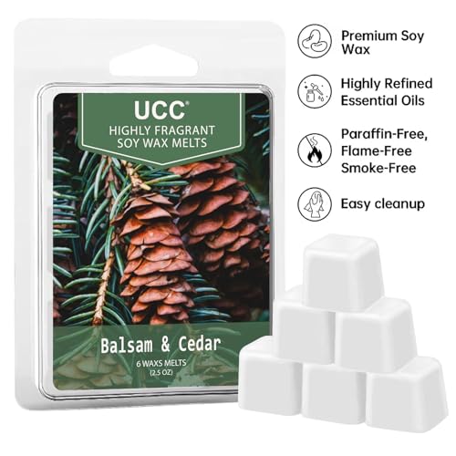 Image of UCC Soy Wax Melts, Strong Scented Wax Cubes, Plant Based Fragrance 4 Pack