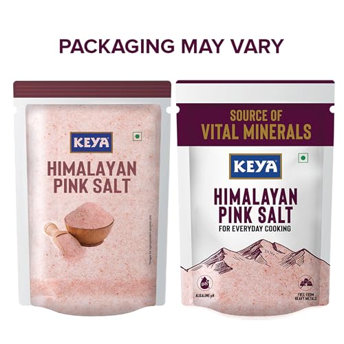 Image of Keya Himalayan Pink Salt 1kg | Mineral rich Salt for Healthy Cooking | Sendha Namak for Healthy Life | Mineral Rich Salt | Low Sodium | Packed with 84 Minerals