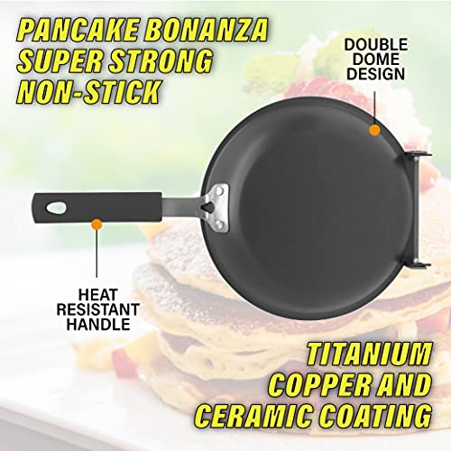 image for Gotham Steel Double Pan – Nonstick Copper Easy to Flip Pan with Rubb