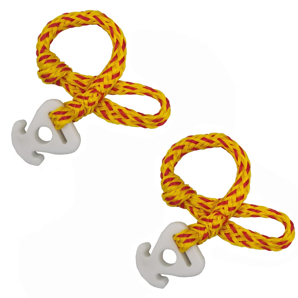 Deals4you 2Pcs Towable Rope Connector for Boat Tubes, Yacht Dragging Rope, Connector Rope for Wake Boarding, Water Ski, Waverunner and Other Water Sports