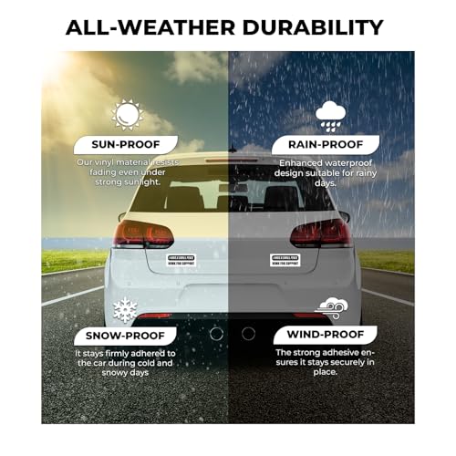 Image of Funny Honk Sticker Honk for Support, Vinyl Waterproof Car Bumper Decal 5 x 2 Inch, Novelty Humor Sticker for Truck SUV Window