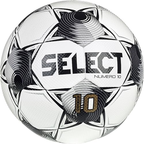 Select Numero 10 Soccer Ball White/Black/Silver V25 Size 4