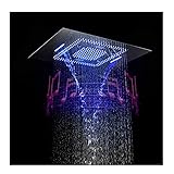soffione doccia led come funziona 64 colori della luce LED: regola manualmente 64 tipi di colore LED tramite telecomando, design semplice e lineare. La miscelazione di luce e acqua allevierà la pressione, rimuoverà la stanchezza e ti rilasserà