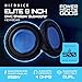 Hifonics 2 Pack Elite 8 Inch Shallow Mount Car Subwoofer, Dual 4 Ohm Voice Coil Speaker 500 Watt Peak Power Mobile Amplifier, Black/Blue