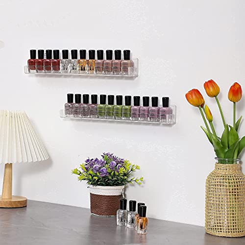 Cq Acrylic NAIL-6PCS-CLEAR Invisible Clear Floating Bookshelf thumb #4