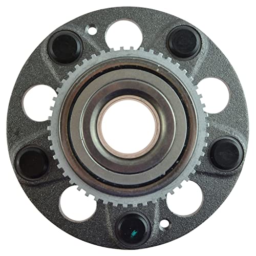 Image of TRQ 2 Piece Rear Passenger Side Wheel Bearing & Hub Assembly Set Compatible with 1997-2001 Acura Integra
