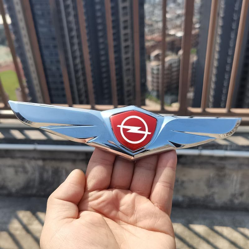 XIYUANFA Auto 3D Logo Metall Aufkleber Emblem für Opel Vauxhall Vectra 2000-2009, 3D Logo Abzeichen Abziehbilder Karosserie Emblem Autoaufkleber Auto Zubehör,C