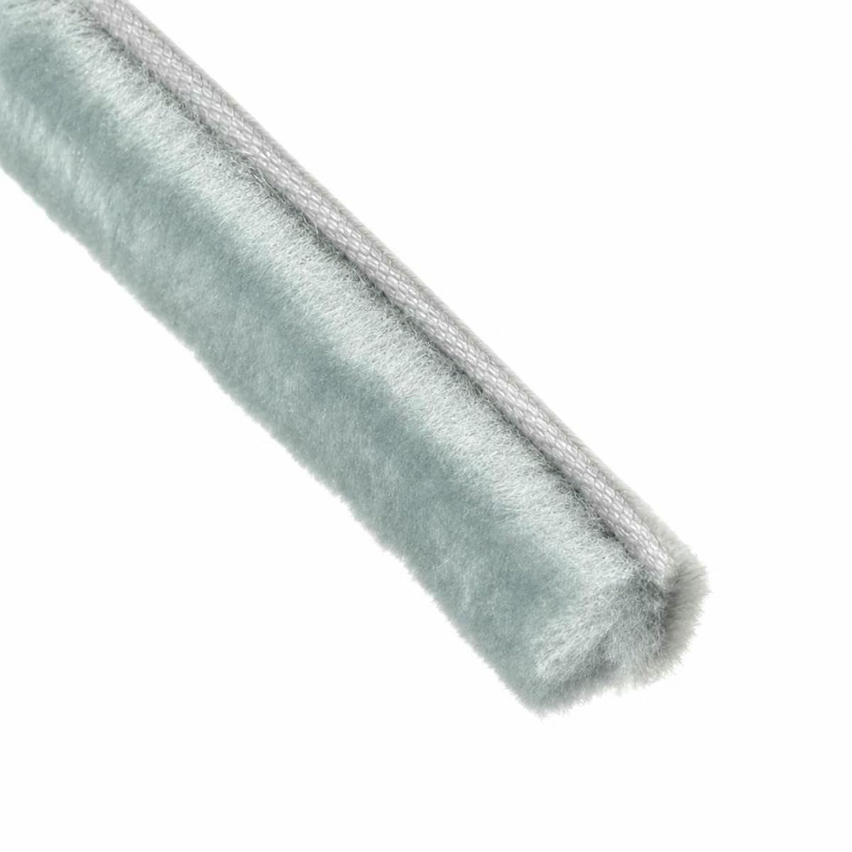 10M Slide-in Door Window Weather Stripping Soundproof Brush Strip Card Slot Pile Weatherstrip for Door Frame Sash Sealer-Gray-White-5X6-10M