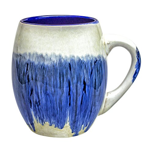 Mug Large Coffee Mugs 4 Set 16 Ounce - Handmade Beautiful Glazed Ceramic Coffee And Tea Cups - Hot Beverage Breakfast Unique Modern Cafe Cups #TOP4