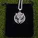LANGHONG Retro Norse Viking Wolf Necklace For Men Stainless Steel Necklace Talisman Jewelry, Gift For Men
