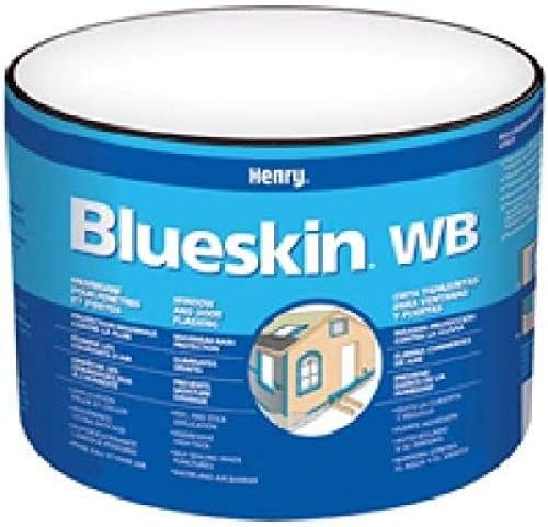 Henry Blueskin WB25 Window and Door Flashing, 75 ft Length, 12 in Width, Paper, Blue, Self Adhesive