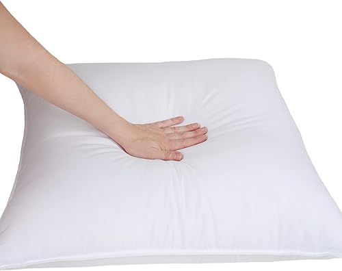 Miniatura 3 de Superior Juego de almohadas de plumón alternativo de 2 piezas, funda de microfibra suave, peso medio para un sueño cómodo, soporte para cuello, lado