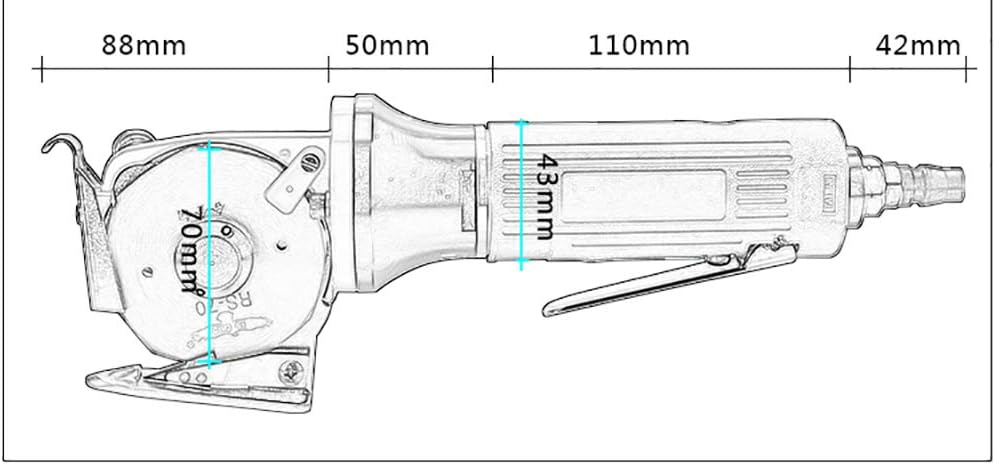 NEWTRY Pneumatic Fabric Cutter Cutting Machine Cloth Shears Leather Carpet Shears Pneumatic Cutting Scissors