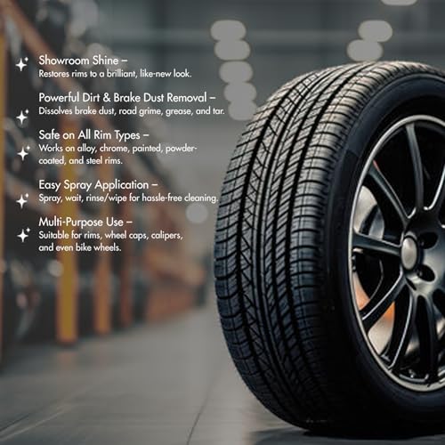 Image of Nippon Paint n-Shield Rim Clean Spray 250ml | Wheel & Alloy Cleaner, Removes Brake Dust, Dirt & Stains