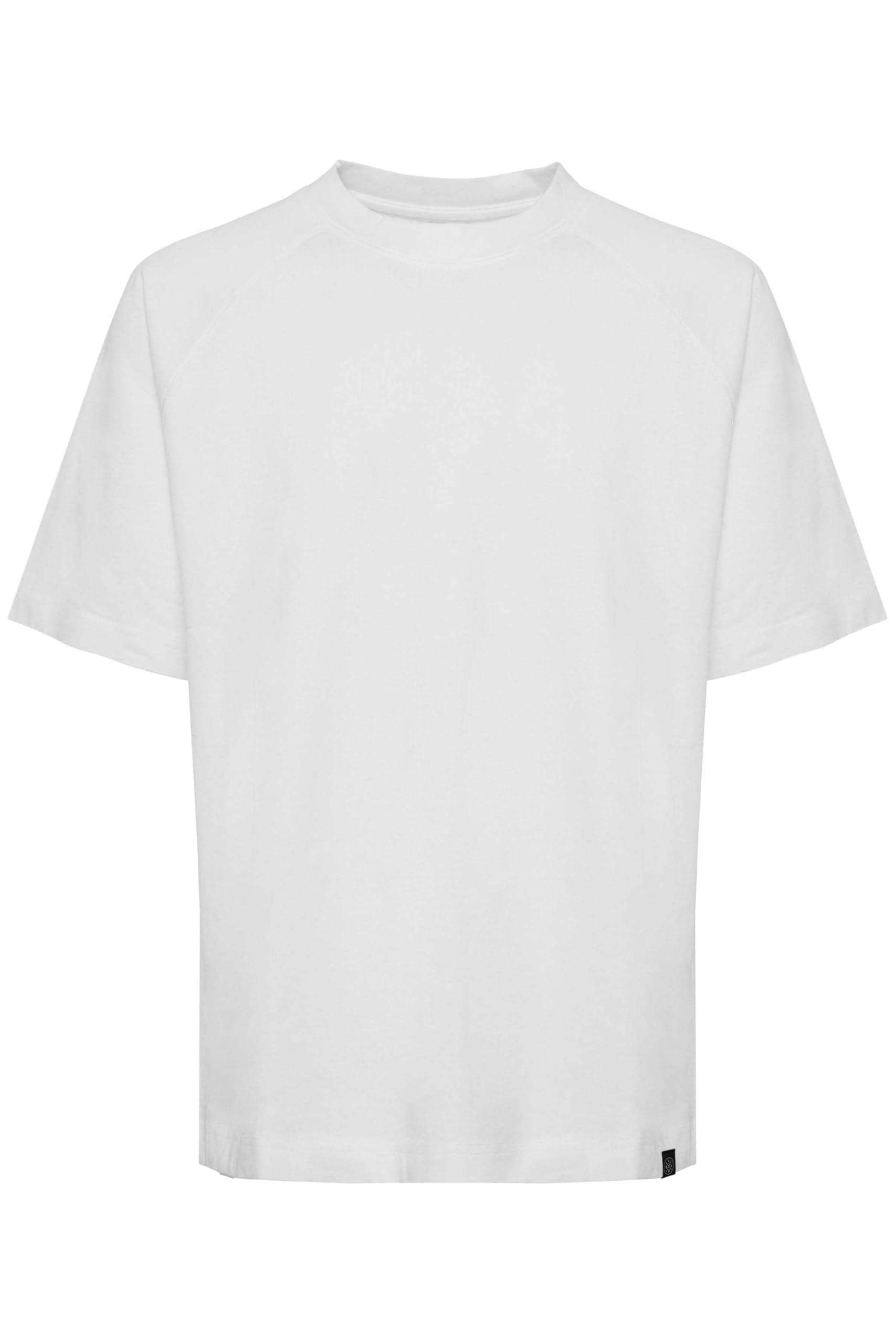 !Solid SDEyad Herren T-Shirt Kurzarm Shirt Basic mit Raglanärmel kleine Stickerei im Nacken Überschnittene Schultern Oversize Fit