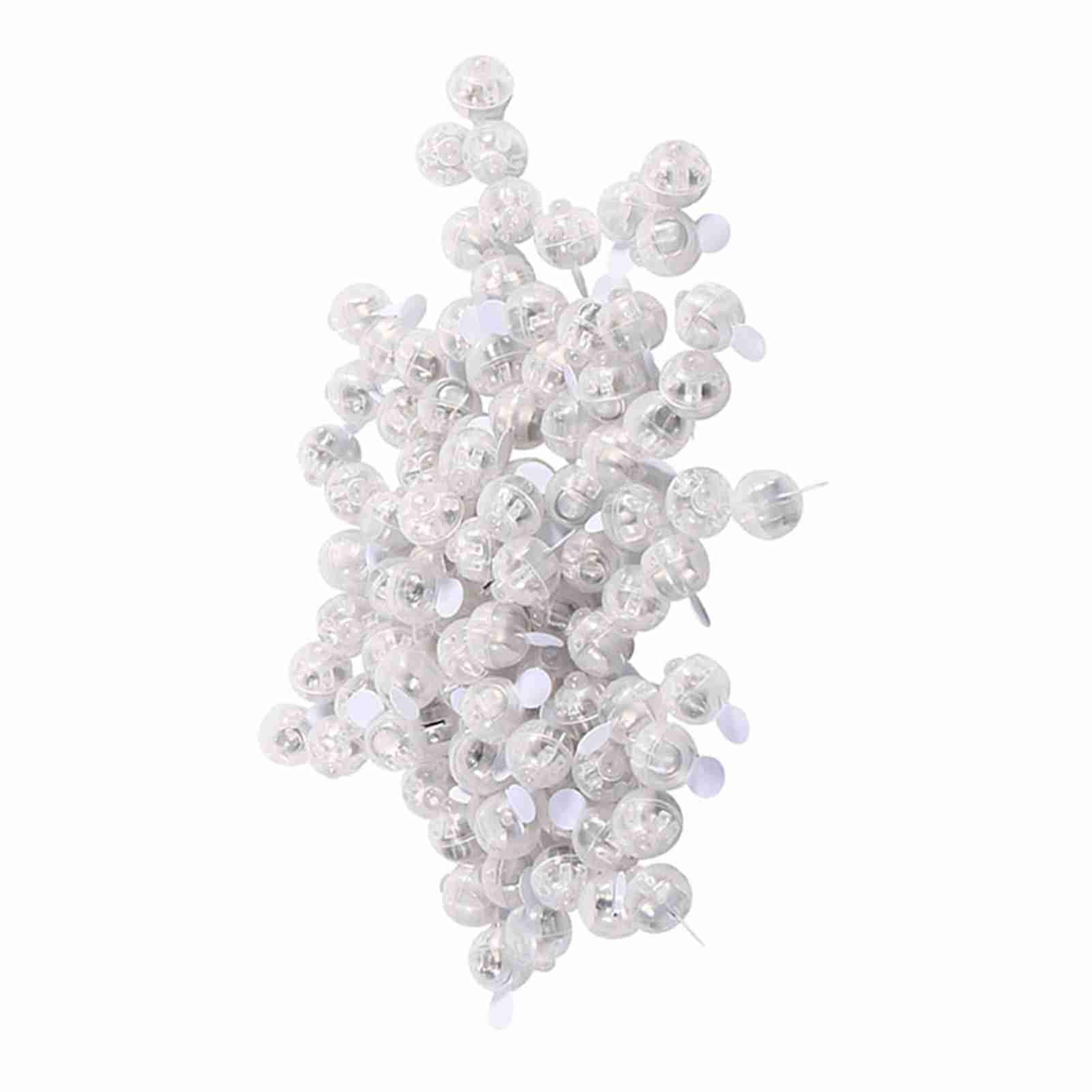 100Pcs Multicolor Lanterns LED Ball Light LED Flash Light Light Balls Lamp LED Light Decor Party Light LED Light Decor Party Light LED Balloon Light for Party Wedding (Yellow)