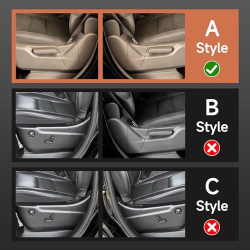 Image of Seat Adjustment Cover Decals for 2011-2024 Dodge Durango / 2011-2021 Jeep Grand Cherokee WK2 / 2022 WK Accessories Carbon Fiber Stickers, A