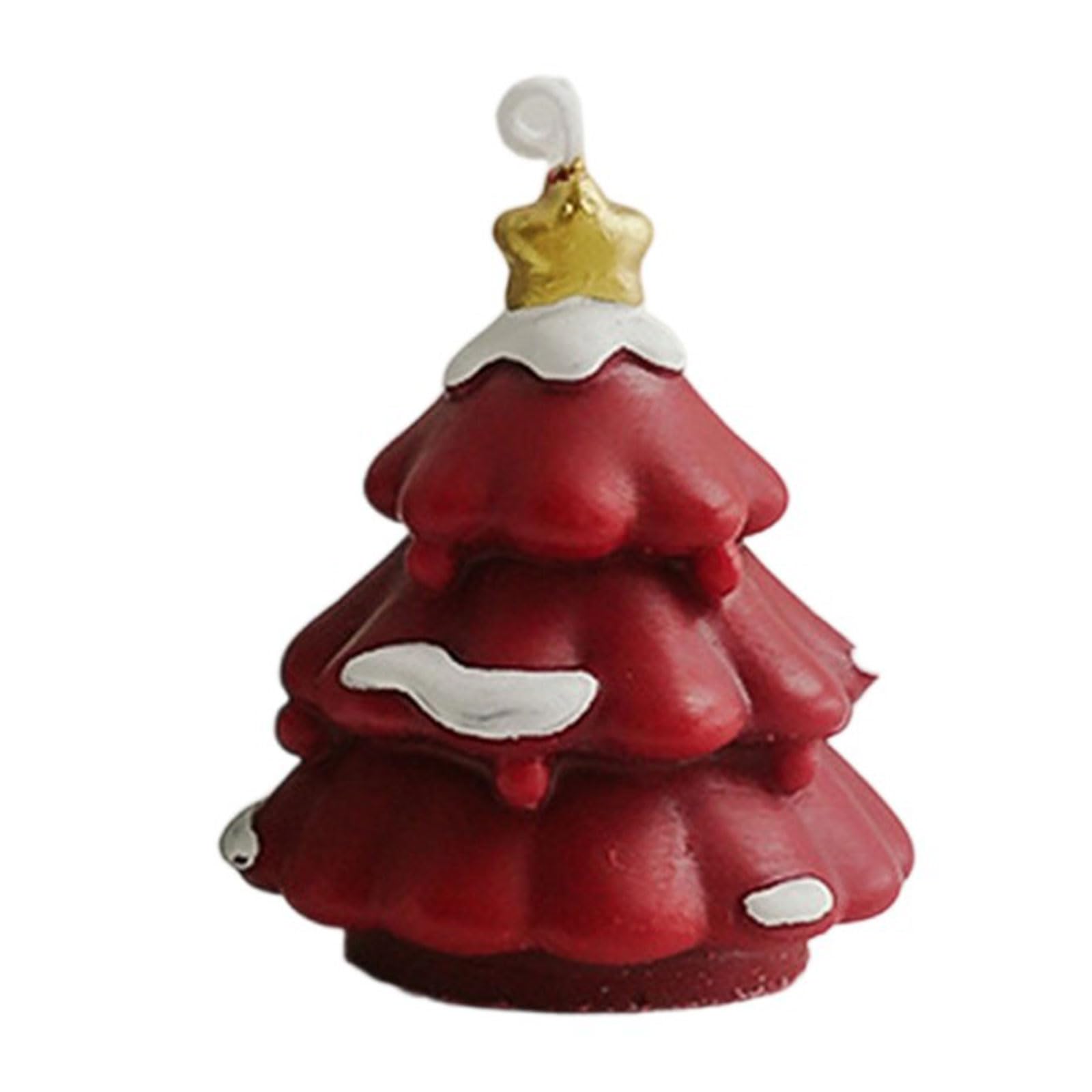 Carotoe Hong Se Hand-Poured Pine Scented Soy Wax Christmas Tree Décor For Holiday Gifting & Home Ambiance Paraffin Christmas