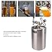 Imagen de Barril de Cerveza de Acero Inoxidable 5L Barril de vino Presión de con Grifo Ajustable y Manómetro de 150PSI con Dispensador Automático Cerveza para Elaboración Casera para Caja Plana de Segundo Nivel